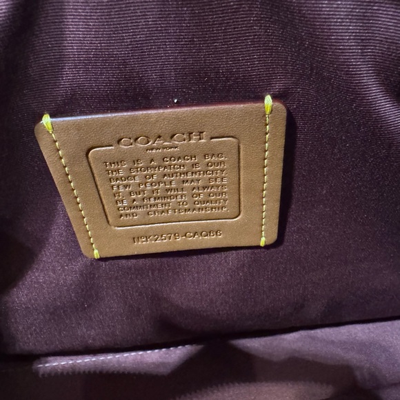 NWT Coach Erin Shoulder Bag CAQ86 in Pebble Leather Gold/ Penoy - Picture 7 of 7